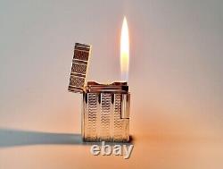 S. T Dupont Lighter Line 1 Original Silver Plated Vintage 1980s RARE