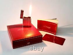 S. T Dupont Lighter Line 1 Original Silver Plated Vintage 1980s RARE