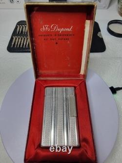 S. T. Dupont Silver Plated with Original Box From 1959 Very Good Condition Rare