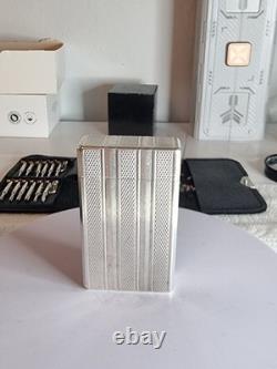 S. T. Dupont Silver Plated with Original Box From 1959 Very Good Condition Rare