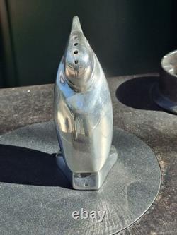Sandoz Christofle Gallia Art Deco Monkey Salt And Pepper Shaker