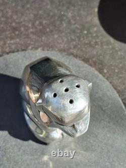 Sandoz Christofle Gallia Art Deco Monkey Salt And Pepper Shaker