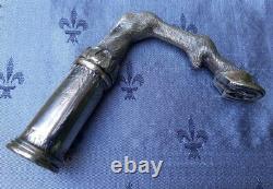 Scarce Good Detail Antique Silver Plated Horse Fetlock & Hoof Walking Cane Top