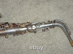 Selmer Modele 1922 Alto Sax/Saxophone, Original Silver, Plays Great