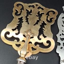 Service Forks Silver Plated Art Nouveau Orchid Punch Minerva To Serve