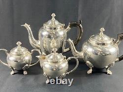 Service Tea Coffee Metal Silver Maker Teapot Pot Milk Sugar Bowl Restauration