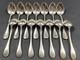 Set Of 12 Small Silver-Plated Moka Spoons Signed ERCUIS