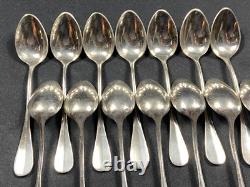 Set Of 12 Small Silver-Plated Moka Spoons Signed ERCUIS