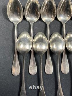 Set Of 12 Small Silver-Plated Moka Spoons Signed ERCUIS