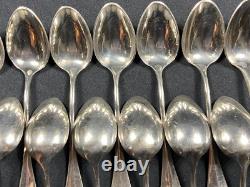 Set Of 12 Small Silver-Plated Moka Spoons Signed ERCUIS