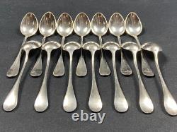 Set Of 12 Small Silver-Plated Moka Spoons Signed ERCUIS