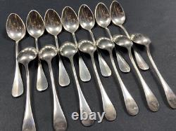Set Of 12 Small Silver-Plated Moka Spoons Signed ERCUIS