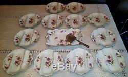 Set of 12 French Limoges Asparagus Plates1 Serving Tray Platter Christofle LOOK