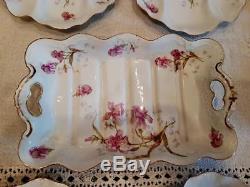 Set of 12 French Limoges Asparagus Plates1 Serving Tray Platter Christofle LOOK