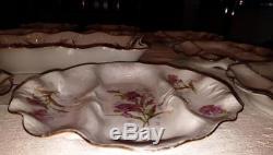 Set of 12 French Limoges Asparagus Plates1 Serving Tray Platter Christofle LOOK