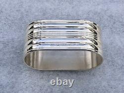 Set of 12 Silver Plated Napkin Rings, Model Aria by Christofle Paris