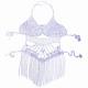 Sexy Shiny Jewelry Body Chain Harness Crystal Bra Set Tassel Rhinestone Jewelry