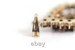 Silver 900 Gold Plated Garnet Pendant Vintage, Drop Pear, L 2.5Cm