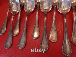 Silver Christofle Table Spoons Silver Plated Ribbons Silver N°2
