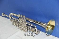 Silver Cornet Cavalier Great Playing'Parlor' trumpet in Original case