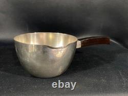 Silver Metal Casserole Art Deco Design