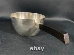 Silver Metal Casserole Art Deco Design