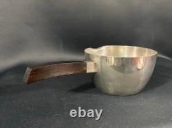 Silver Metal Casserole Art Deco Design