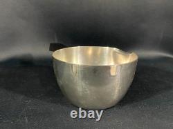 Silver Metal Casserole Art Deco Design