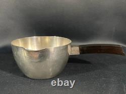 Silver Metal Casserole Art Deco Design