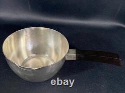 Silver Metal Casserole Art Deco Design