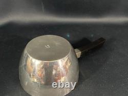 Silver Metal Casserole Art Deco Design