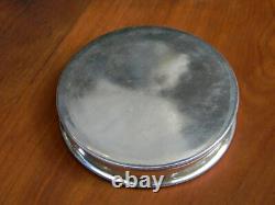 Silver Pill Box Silver Plated After Dinner Lancret Trainier