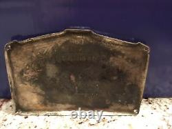 Silver Plate Baby Bertha Neff 1883 1884 Funeral Plaque Coffin Casket Mortuary
