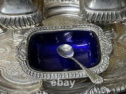 Silver Plate Condiment Set. In Original Box