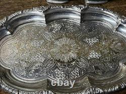 Silver Plate Condiment Set. In Original Box