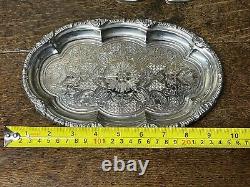 Silver Plate Condiment Set. In Original Box