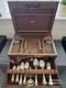 Silver Plate Cutlery Set Arthur J Downing Oak Box with Key 80+ Pcs