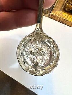 Silver Plate Rams Head Berry Set MARTIN HALL & CO Sheffield 1868