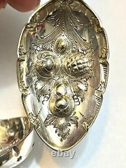 Silver Plate Rams Head Berry Set MARTIN HALL & CO Sheffield 1868