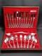 Silver Plated 44 Piece Cutlery Set Oneida Canteen in Original Box MCM Vintage