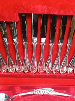 Silver Plated 44 Piece Cutlery Set Oneida Canteen in Original Box MCM Vintage