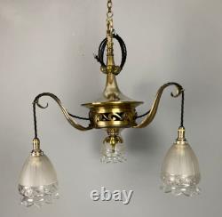 Silver Plated Art Nouveau Chandelier (21210)