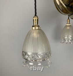 Silver Plated Art Nouveau Chandelier (21210)