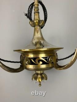 Silver Plated Art Nouveau Chandelier (21210)