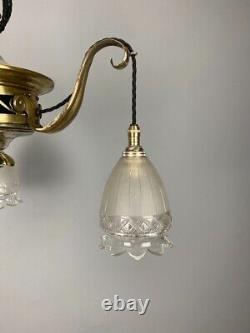 Silver Plated Art Nouveau Chandelier (21210)