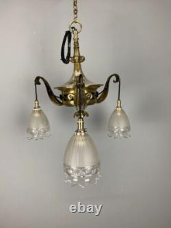 Silver Plated Art Nouveau Chandelier (21210)