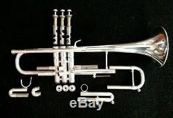 Silver Plated Blessing ML-1 Step-Up Trumpet with Original Blessing Hard Case