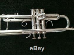 Silver Plated Blessing ML-1 Step-Up Trumpet with Original Blessing Hard Case