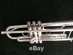 Silver Plated Blessing ML-1 Step-Up Trumpet with Original Blessing Hard Case