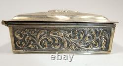 Silver Plated Box Approx. 1900 Horse Carriage